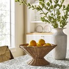 Woven Bowl Wavy Rim With Pedestal Base - Threshold Designed With Studio