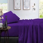 Awesome Bedding Collection 1000tc Egyptian Cotton Select Size Purple Solid