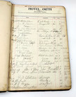 1907-1909 Hotel Orth Front Desk Ledger Kenosha Wi Vintage Antique Register Book