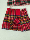 American Girl  18  Doll Lot Clothing Dress  X2 Tartan Skirts Hat Sweater Plaid