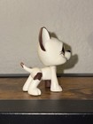 Littlest Pet Shop Lps  750 Authentic White Brown Great Dane Figure Orange Eyes