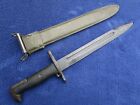 Original Vintage Us Ww2 M1942 Military Bayonet And Scabbard Made By Pal