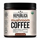 La Republica Usda Organic Fair-trade Mushroom Coffee  W  7 Superfood  shrooms   