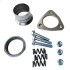 For 2 25  Universal Semi-direct Exhaust Flared Y Pipe Triangle Flange Repair Kit