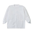 Disposable White Dental Lab Coat  Hip Length Sms With 3 Pockets  10pcs bag S m l