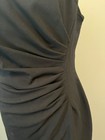 Calvin Klein Classic Ruched Waist Knee Length Cocktail Little Black Dress