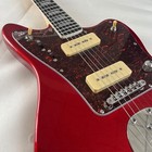 Factory Custom Red Silver Glitter Electric Guitar  Maple Neck   Solid Wood Body 