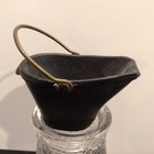 Vintage Miniature Cast Iron Coal Bucket Hod Scuttle W  Bail Handle