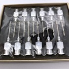 12 Vintage B-d Yale 18g 1 2  Stainless Steel Hypodermic Needles Partial Box Nos