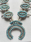 Museum Quality     vintage Turquoise   Sterling     Mary Begay Squash Blossom