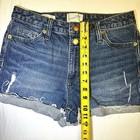 Universal Thread Shorts Womens Size 4 27r Blue Denim High Rise Distressed Y2k