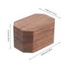 Wooden Box Black Walnut Bride Portable Holder Container Jewelry Storage  
