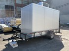 New 6 X 12 X 8 Walk In Portable Freezer Trailer 14  Overall