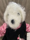 Vtg 2007 Ragtime Critters Bichon Frise Poodle Cloth Artist Signed Doll   Read