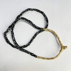Square Edged Black Skunk Venetian Trade Beads