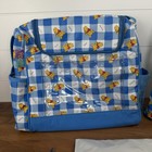 Rare Vtg Vinyl Disney Winnie The Pooh Baby Diaper Bag And Accessories 90s  flaws