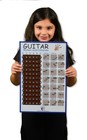 Plum Rose Guitar Chord Poster  11x17  - Guitar Chord Chart - Educational Musi