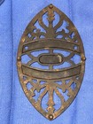 Antique Vintage Sad Iron Flat Cast Iron Metal Trivet Best On Earth Primitive