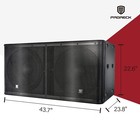 Proreck Dual 18  Powered Subwoofer 5000w Outdoor Mega Party Event Bass Speaker