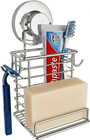 Toothbrush Holder Suction Cup Wall Mounted Toothpaste And Toothbrushes Holder   