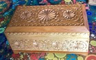 Vintage Wooden Box Carved