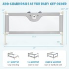 77  Bed Rails For Toddlers Vertical Lifting Baby Bedrail Guard With Lock Grey