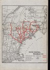 1922 Antique Maine Central Railroad System Map Vintage Railway Map 3122