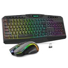 Wireless Rgb Gaming Keyboard Mouse Combo Tri-mode 4800 Dpi Programmable Pc