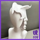 Bleach Ulquiorra Cifer Pla Half Face Mask Headgear Halloween Cosplay Helmet New