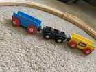 Vintage 90   s Brio Train Set W  Track And Wooden City Railway Town Rare Find