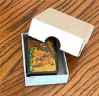 Russian Palekh Style Lacquer Small Jewelry   Trinket Box   2 3 8 X 1 5 8   New