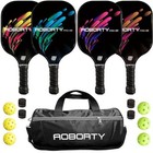 Pickleball Paddles 4 Pack - Usapa Light Graphite Premium Rackets Phoenix Tail