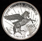  85 Pegasus Gold Corp Little Rockies Montana Proof 1oz 999 Fine Silver Bar C5666