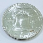 1961 D Franklin Half Dollar 90  Silver Au About Uncirculated Details   8010