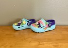 Crocs Kids Fun Lab Lights Unisex Toucan Clogs  Ice Blue multi - Size C9  vguc 
