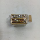 Vintage Wood   Reed Trinket Box From The Philippines Pink-green-beige