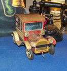 Vintage Battery Operated Tin Toy Car  as Is 