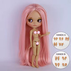 Blythe Doll Matte Face Joint Body Big Lips Pink Hair Wig Eyes 4 Color Gifts Toys