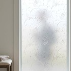 Privacy Window Film Etched Flowers Static Cling Glass Door Film  Non Adhesive