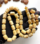 Big Antique Baltic Amber 86g Islamic Prayer Rosary Pressed 33 Beads Tasbih