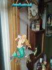 Hanging Mermaid Riding A Dolphin Figurine   under The Sun   2004