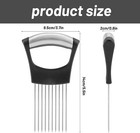 2 Pcs Onion Slicer Stainless Steel Onion Cutter For Slicing Fruit Lemon Potato