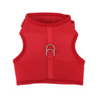 Red Breathable Mesh Cat Vest Harness For Escape Proof W adjustable Tape   Buckle