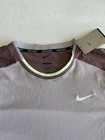 Nike Dri-fit Slam Melbourne Tennis Shirt Platinum Violet Men Sz Large Fd5195-019