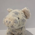 Applause Gray Spotted Pig Plush Stuffed Animal Toy Cream Off White