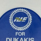 Iue For Dukakis Bentsen 1988 Pinback Button Electrical Union Political Campaign