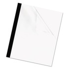 Fellowes Thermal Binding System Covers 180-sheet Cap 11 X 8 1 2 Clear black