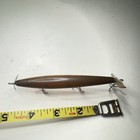 Vintage Smithwick Devil   s Horse Wood Lure Orange Tiger Twin Prop 4 5   