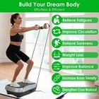 Vibration Exercise Machine With Resistant Bands Remote Control Whole Body