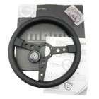 Momo Prototipo P5 Black Edition 350mm 14inch Steering Wheel Genuine Pu Leather  